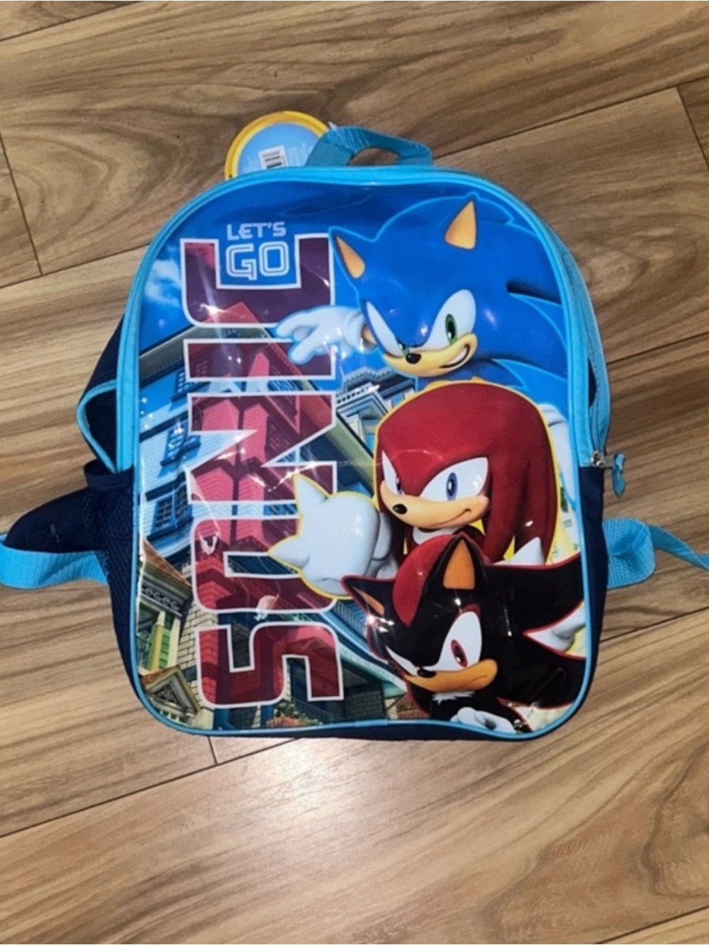 Sonic Themed Kids Backpack - Blue